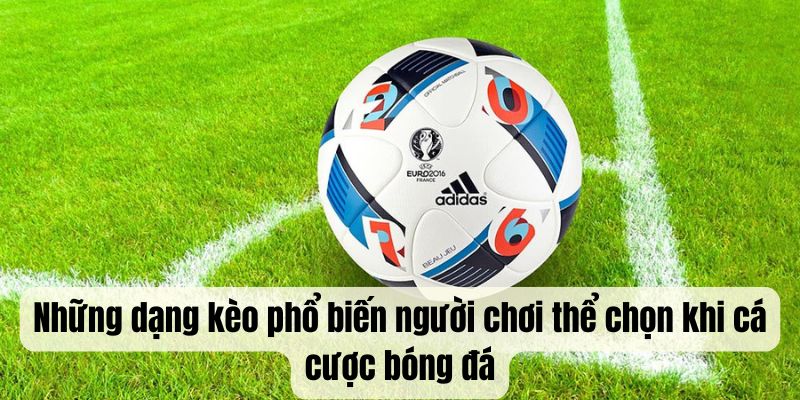 Những dạng kèo phổ biến mà người chơi có thể chọn khi tham gia cá cược bóng đá